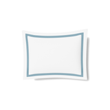 Ann Gish White/Blue King Ready-to-Bed 2.0 Cotton & Trim Sham