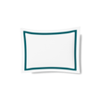 Ann Gish White/Teal King Ready-to-Bed 2.0 Cotton & Trim Sham