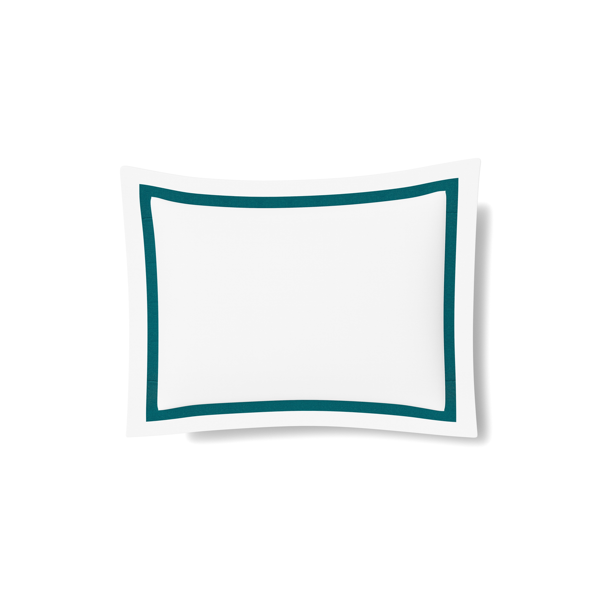 Ann Gish White/Teal King Ready-to-Bed 2.0 Cotton & Trim Sham