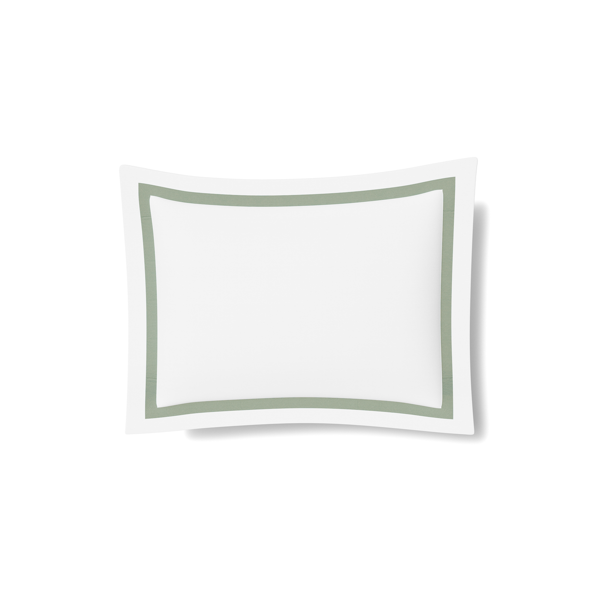 Ann Gish White/Sage Standard Ready-to-Bed 2.0 Cotton & Trim Sham