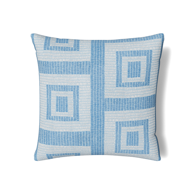 Ann Gish Blue Euro Piastrella Sham