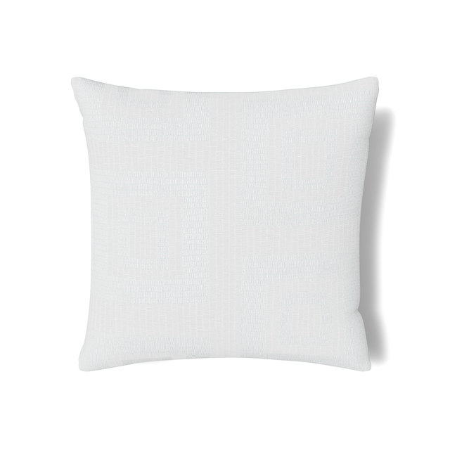 Ann Gish White Euro Piastrella Sham