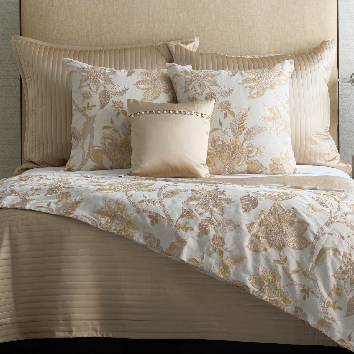 Ann Gish Gold/Pumice 96x50 Bramshill Throw