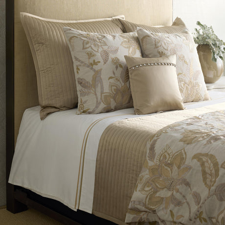 Ann Gish gold/pumice 96x50 Bramshill Throw