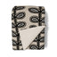 Ann Gish natural/charcoal 96x50 Fellini Throw
