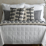 Ann Gish natural/charcoal 96x50 Fellini Throw