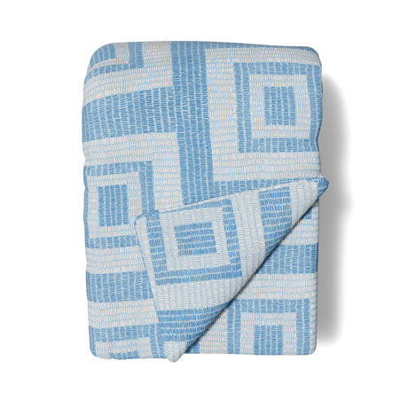 Ann Gish blue 96x50 Piastrella Throw