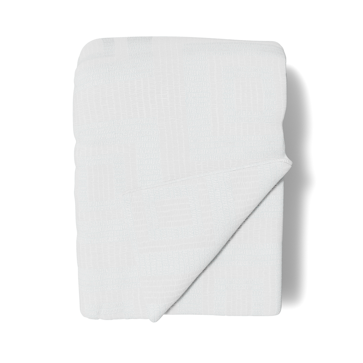 Ann Gish White 96x50 Piastrella Throw
