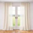 Ann Gish White 50x84 Akari Curtain Panel
