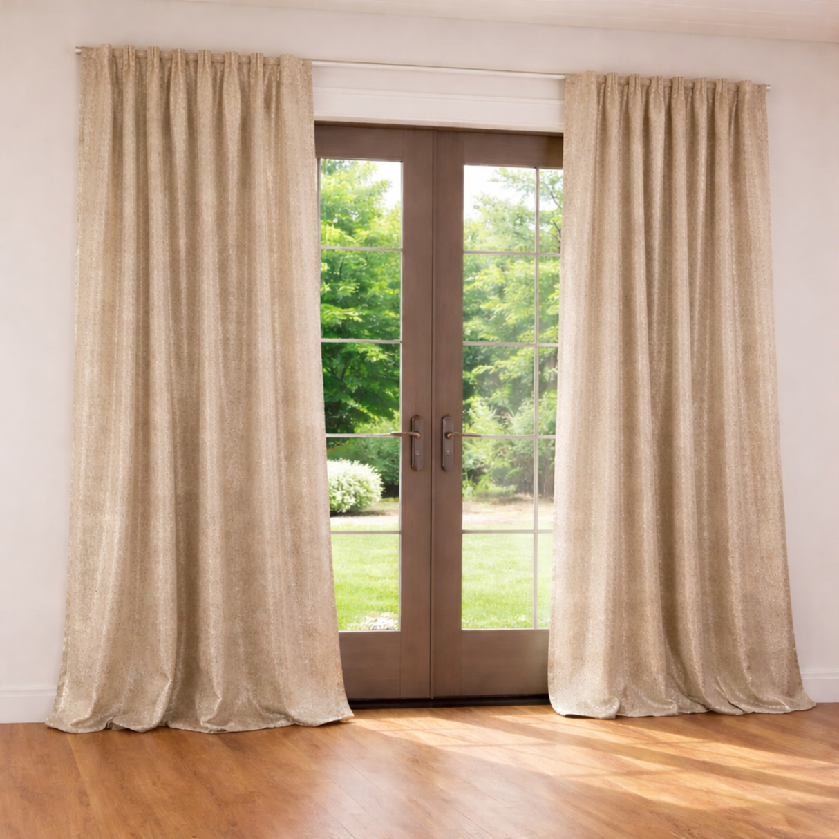 Ann Gish Champagne 50x108 Aura Curtain Panel