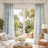 Ann Gish Blue 50x96 Serenity Curtain Panel