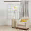 Ann Gish Silver 50x84 Terrazzo Curtain Panel