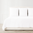 Ann Gish White King Velvet Coverlet Set