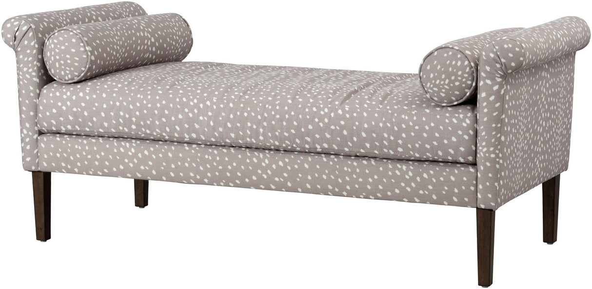 Surya Aneesa ANES-002 25"H x 60"W x 26"D Bench/Ottoman/Stool