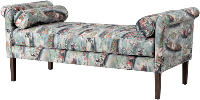 Surya Aneesa ANES-003 25"H x 60"W x 26"D Bench/Ottoman/Stool