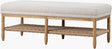 Surya Landi LADI-001 18"H x 48"W x 20"D Bench/Ottoman/Stool