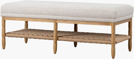 Surya Landi LADI-001 18"H x 48"W x 20"D Bench/Ottoman/Stool