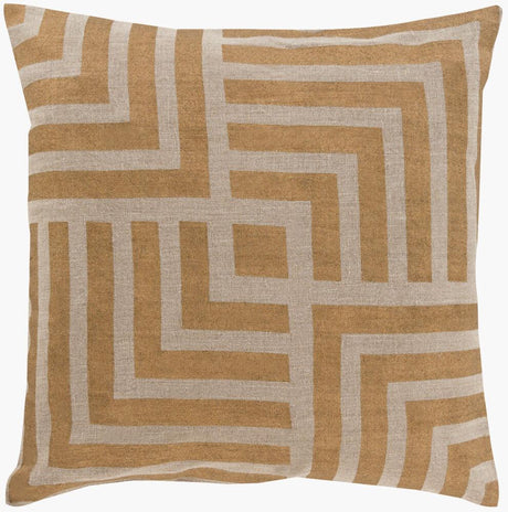 Surya Metallic Stamped MS-006 18"L x 18"W Pillow