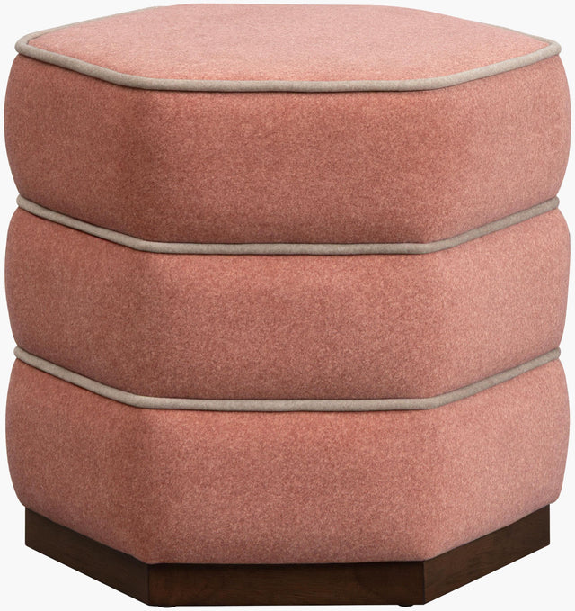 Surya Rabia RBIA-001 17"H x 16"W x 18"D Bench/Ottoman/Stool