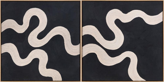Livabliss Rubans RUBA-002 32"H x 32"W x 2"D; 32"H x 32"W x 2"D Art