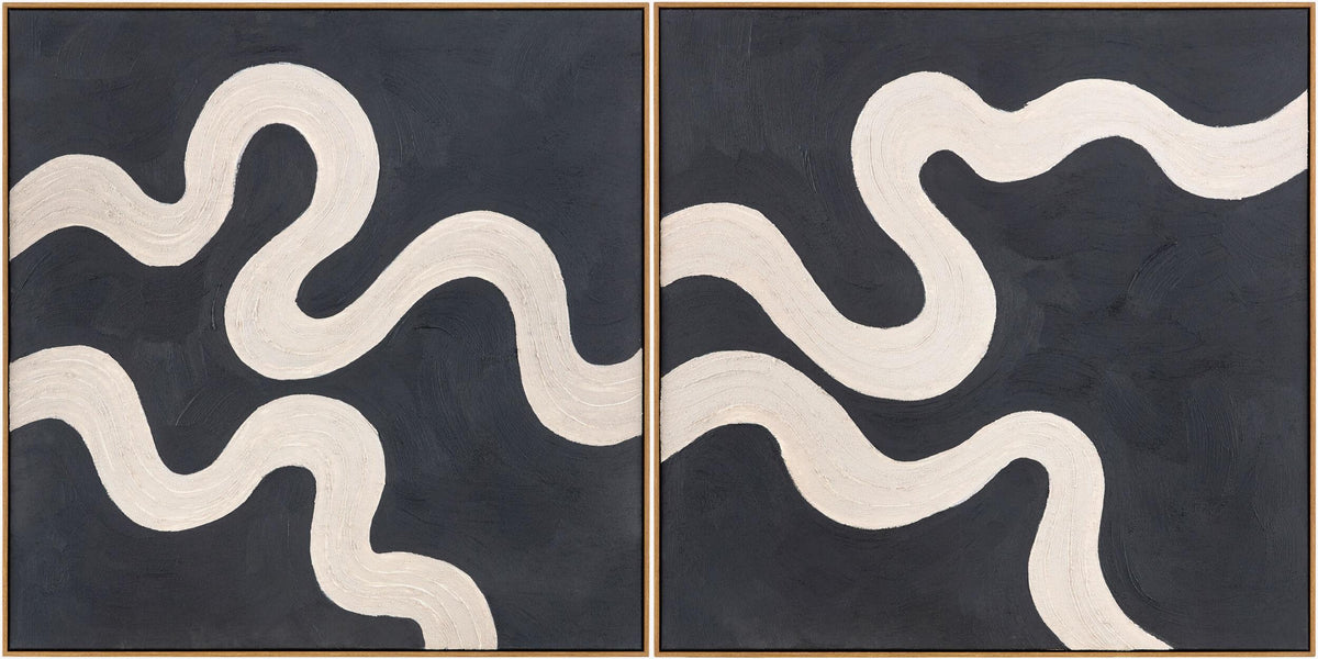 Livabliss Rubans RUBA-002 32"H x 32"W x 2"D; 32"H x 32"W x 2"D Art