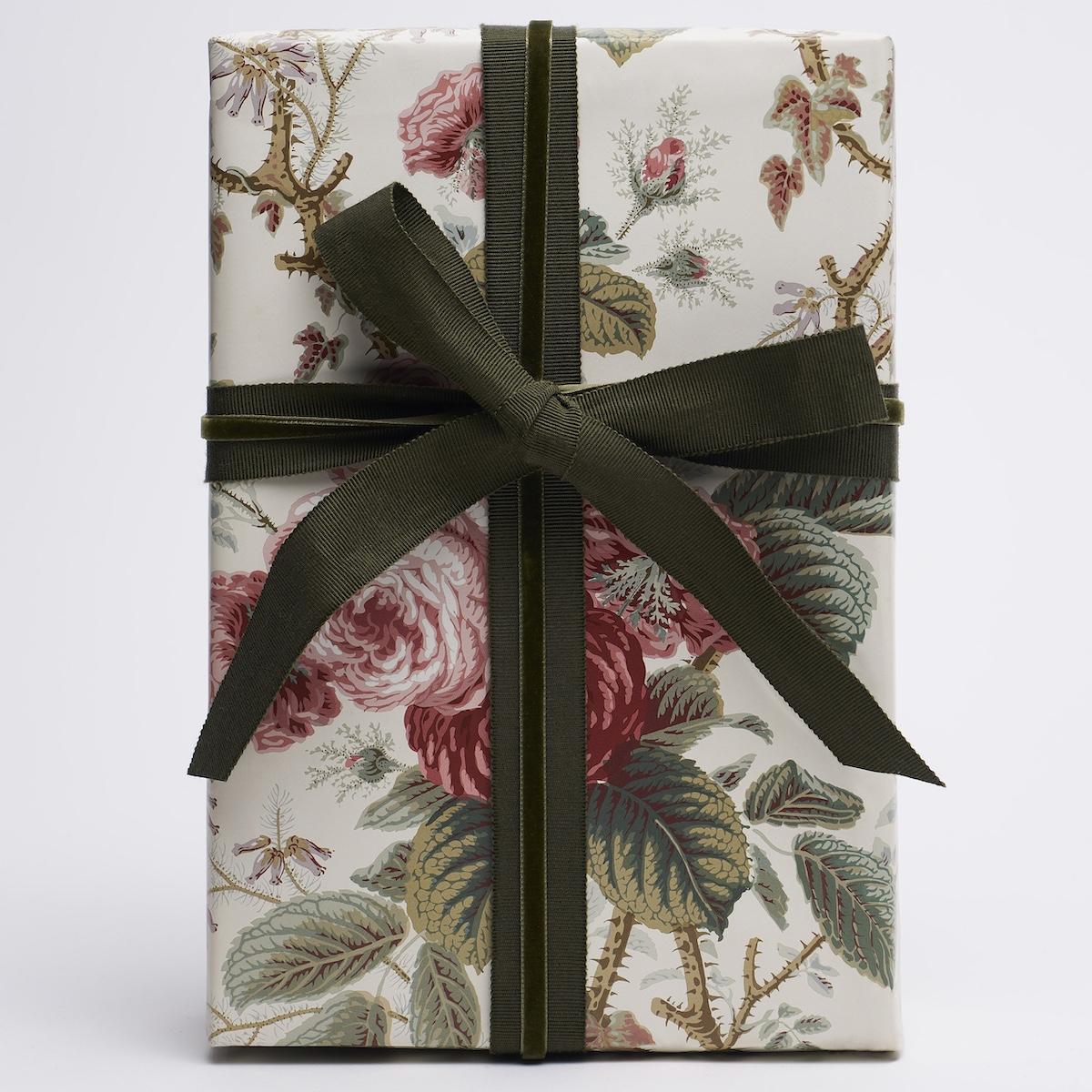 Schumacher Rose 37" x 24" She Walks In Beauty Wrapping Paper