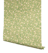 Rifle Paper Co. Elodie Gold Petite Floral Premium Peel + Stick Wallpaper
