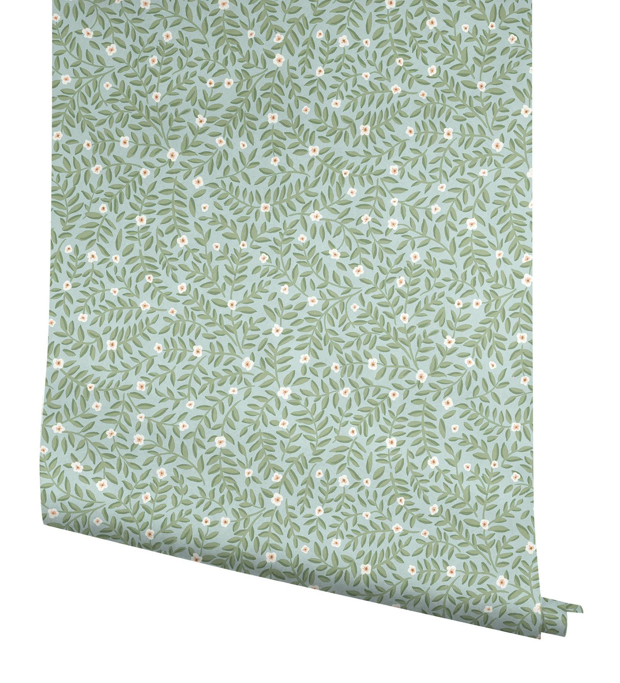Rifle Paper Co. Elodie Light Blue Petite Floral Premium Peel + Stick Wallpaper