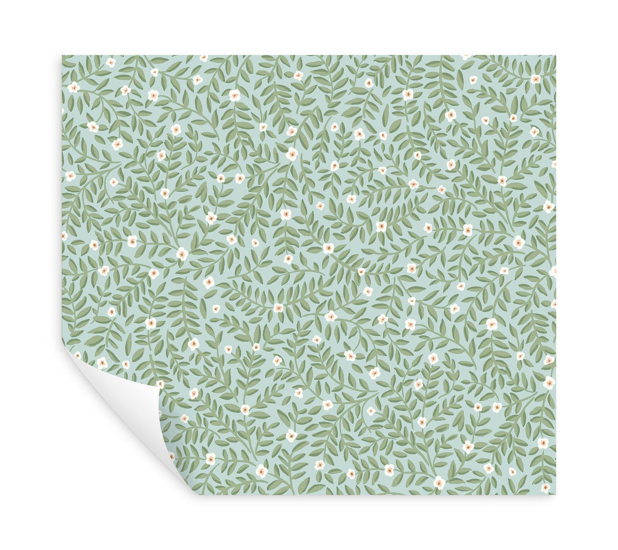 Rifle Paper Co. Elodie Light Blue Petite Floral Premium Peel + Stick Wallpaper
