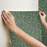 Rifle Paper Co. Elodie Evergreen Petite Floral Premium Peel + Stick Wallpaper