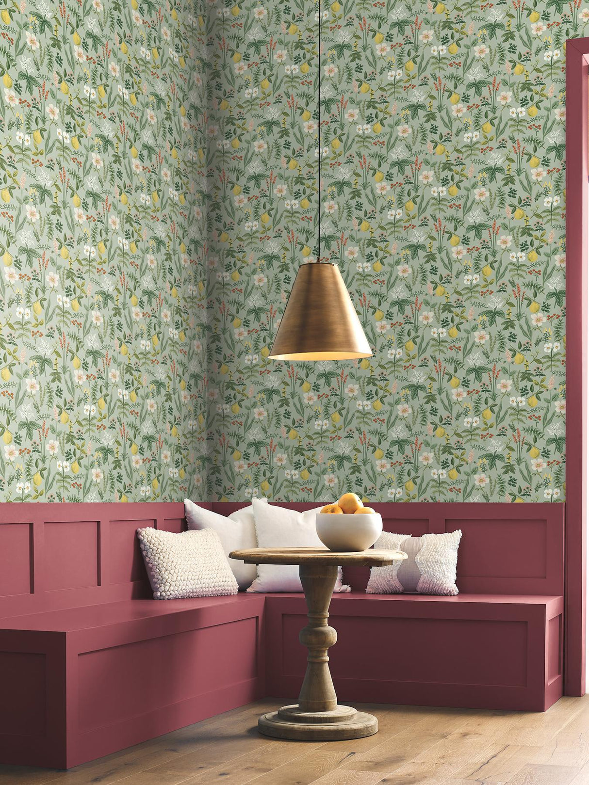 Rifle Paper Co. Herb Garden Sage Botanical Premium Peel + Stick Wallpaper