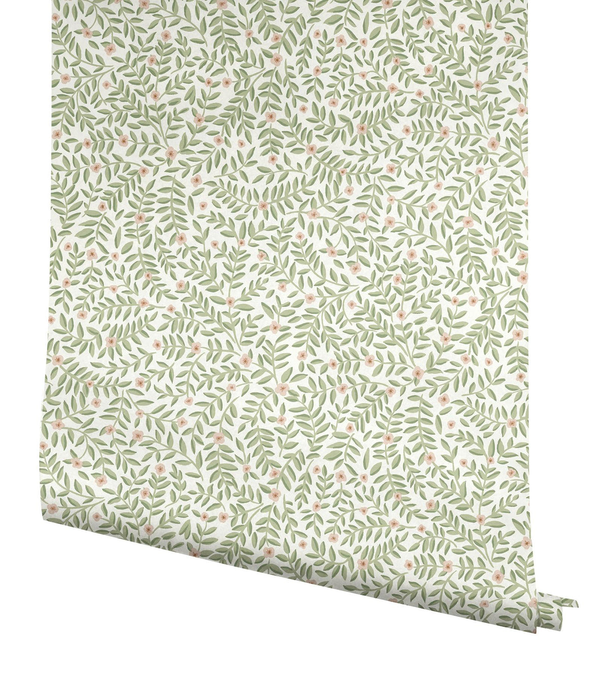Rifle Paper Co. Elodie Cream Petite Floral Premium Peel + Stick Wallpaper