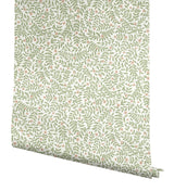 Rifle Paper Co. Elodie Cream Petite Floral Premium Peel + Stick Wallpaper