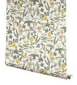 Rifle Paper Co. Herb Garden Cream Botanical Premium Peel + Stick Wallpaper