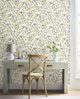 Rifle Paper Co. Herb Garden Cream Botanical Premium Peel + Stick Wallpaper