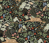 Rifle Paper Co. Safari Black Jungle Toile Premium Peel + Stick Wallpaper
