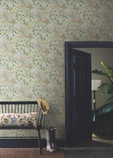 Rifle Paper Co. Safari Cream Jungle Toile Premium Peel + Stick Wallpaper
