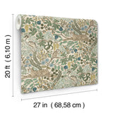 Rifle Paper Co. Safari Cream Jungle Toile Premium Peel + Stick Wallpaper