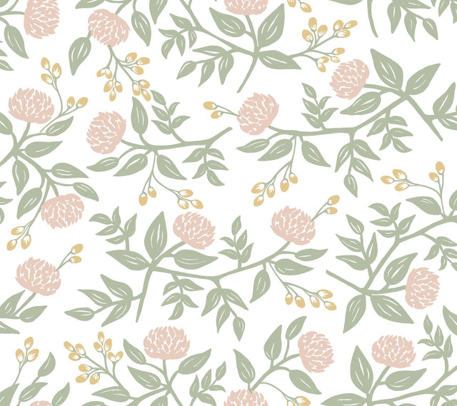 Rifle Paper Co. Peonies Blush Floral Premium Peel + Stick Wallpaper