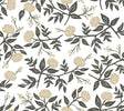 Rifle Paper Co. Peonies Gold Floral Premium Peel + Stick Wallpaper