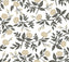 Rifle Paper Co. Peonies Gold Floral Premium Peel + Stick Wallpaper