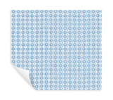 Rifle Paper Co. Daisy Gingham Blue Floral Check Premium Peel + Stick Wallpaper