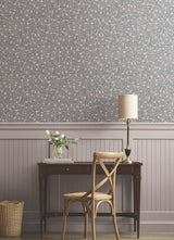 Rifle Paper Co. Elodie Lavender Petite Floral Premium Peel + Stick Wallpaper