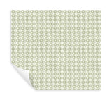 Rifle Paper Co. Daisy Gingham Green Floral Check Premium Peel + Stick Wallpaper