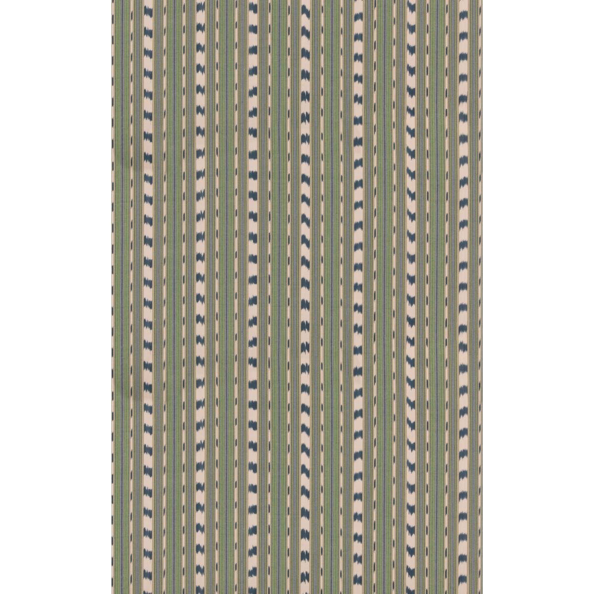 G P & J Baker BASIL STRIPE GREEN/INDIGO Fabric