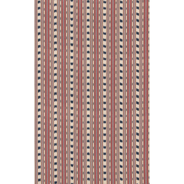 G P & J Baker BASIL STRIPE RED/INDIGO Fabric