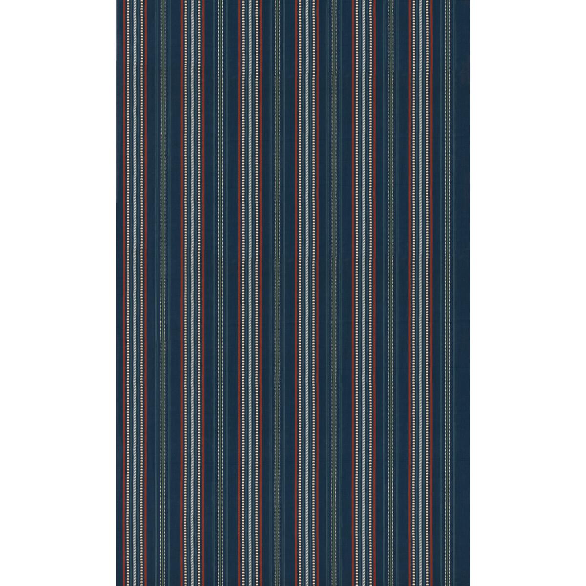 G P & J Baker RUFUS STRIPE INDIGO Fabric