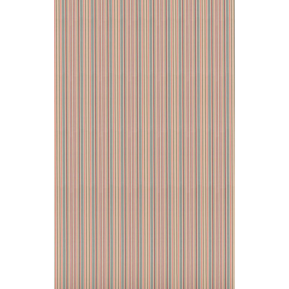 G P & J Baker LUNA STRIPE TEAL/RED Fabric