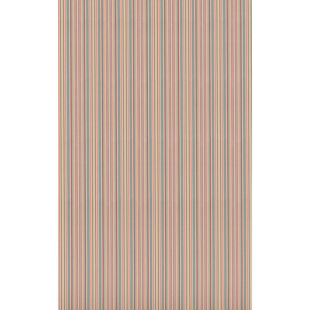 G P & J Baker LUNA STRIPE TEAL/RED Fabric