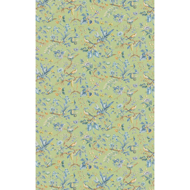 G P & J Baker KENTWELL EMMERALD/BLUE Fabric